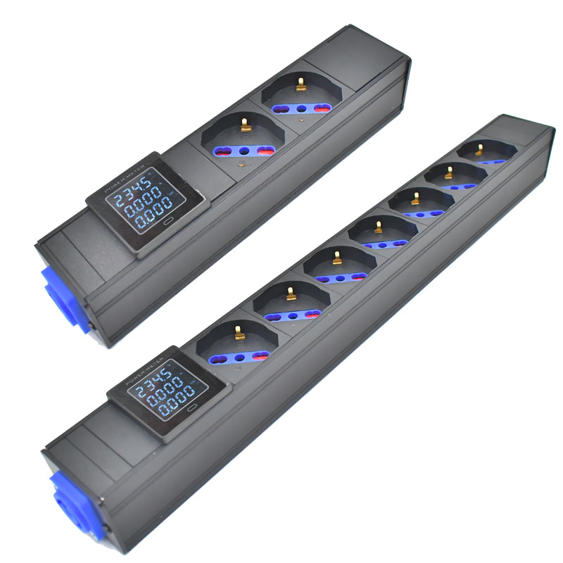 Photography Lighting Uk - Strip Daya PDU 20A dengan Ammeter