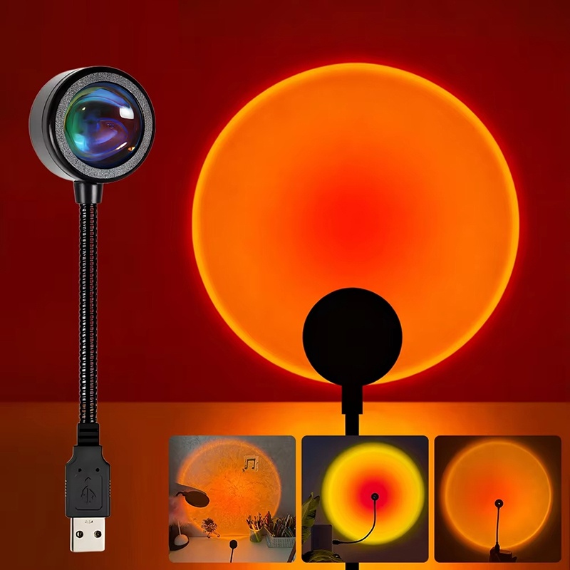 Photography Lighting Background - Lampu USB Gradien Warna-warni Lampu Suasana
