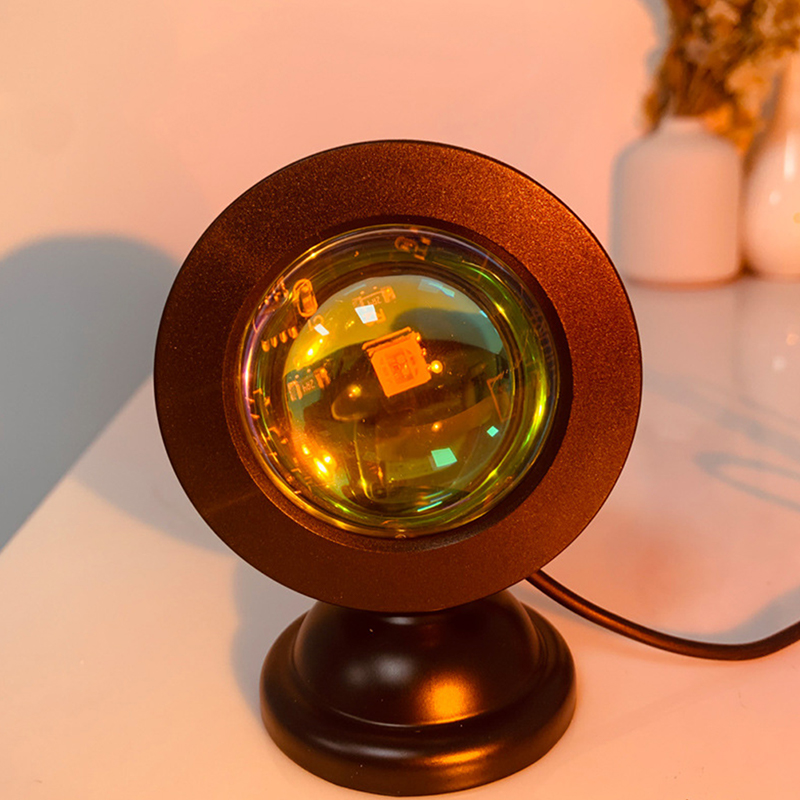 Photography Lighting Wall - Lampu Led USB matahari terbenam proyektor,