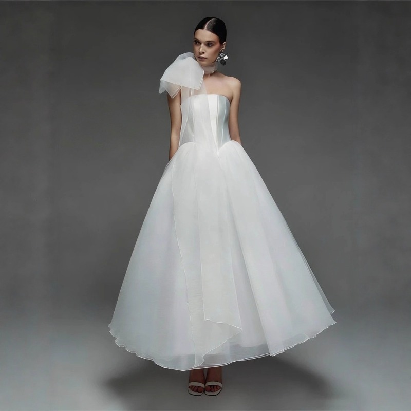 Photography Lighting Basics - Gaun Pengantin Satin Putih Sederhana Terbaru