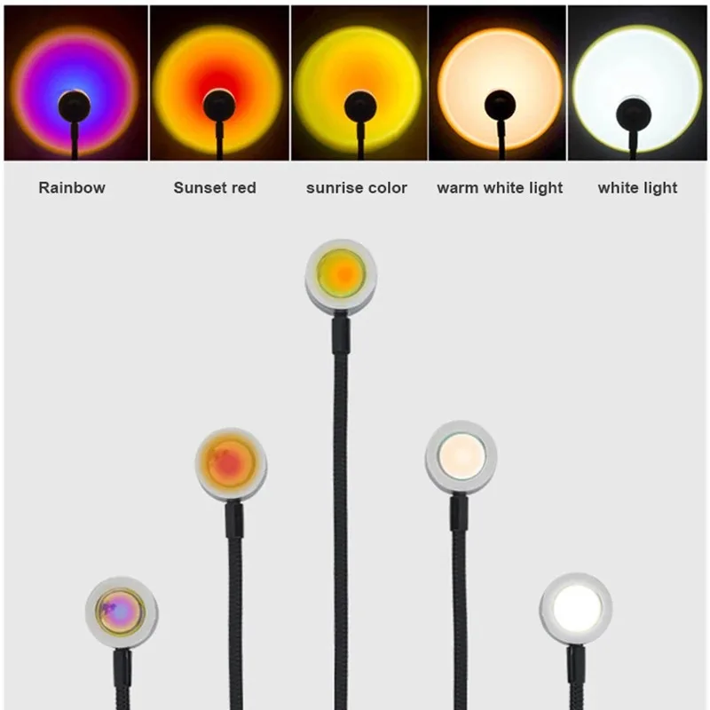 Photography Lighting Wall - Lampu Proyeksi USB Suasana Pelangi Matahari