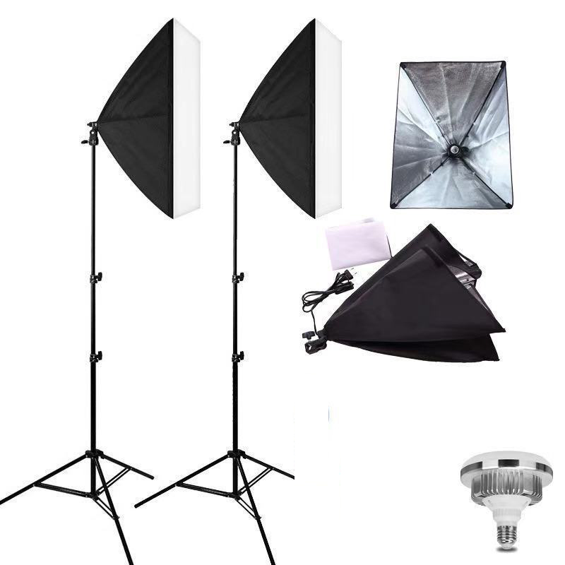 Photography Lighting Uk - Kit pencahayaan Softbox fotografi profesional, kit