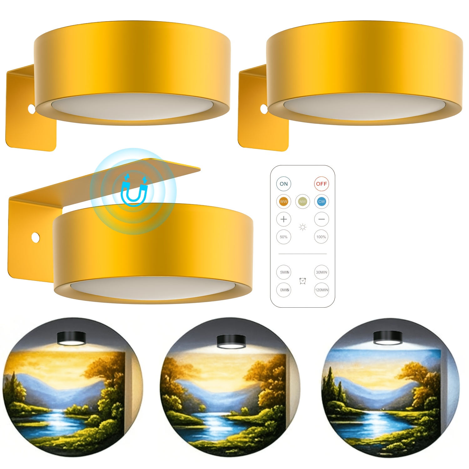 Photography Lighting Wall - Lampu Dinding LED Magnetik, Lampu Gambar