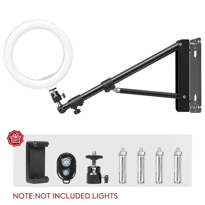 Photography Lighting Softbox - Braket lampu fotografi 53.9 inci, dudukan