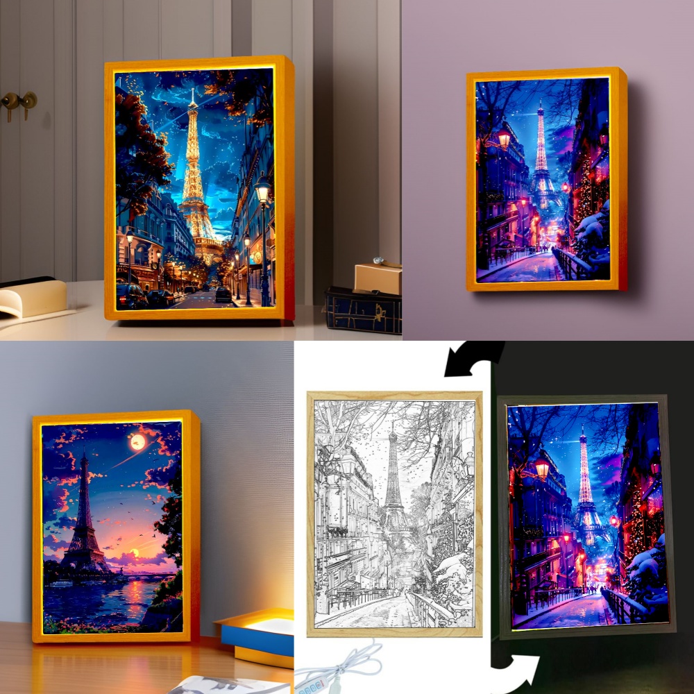 Lampu Led lukisan cahaya kota  - Photography Lighting Wall ulasan dan harga