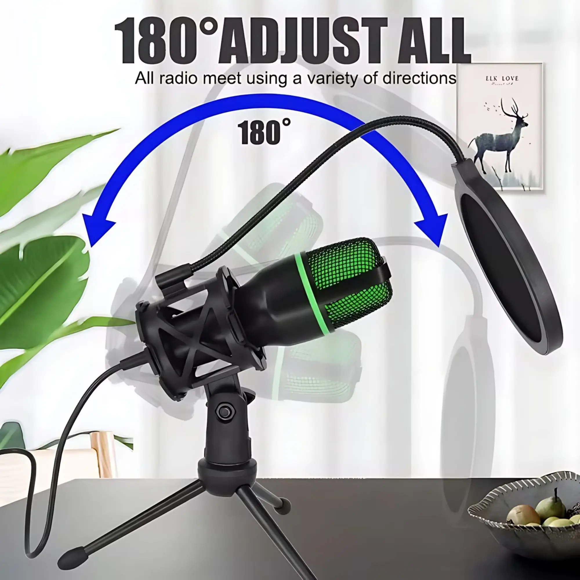 Kit Mikrofon Kondensor USB Pro - Photography Lighting Uk ulasan dan harga