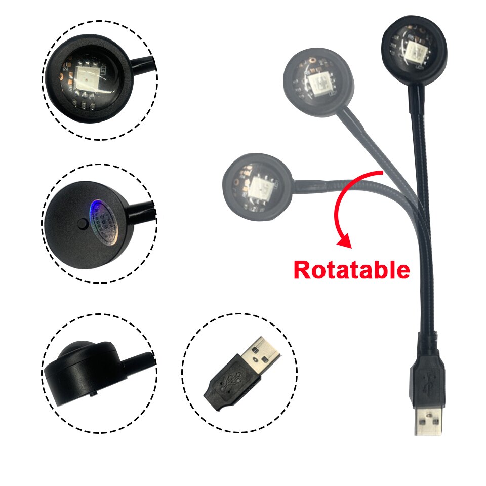 Lampu USB Gradien Warna-warni  - Photography Lighting Background ulasan dan harga