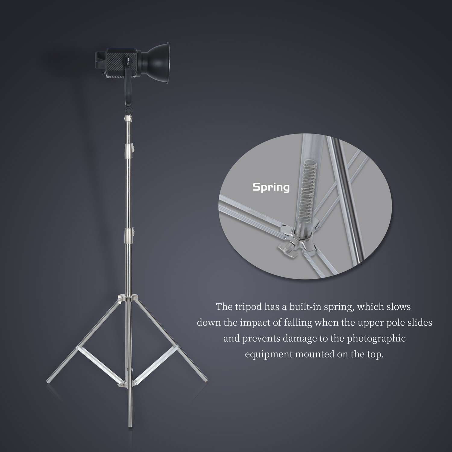 SH 2.8M dudukan lampu baja tah - Photography Lighting Softbox ulasan dan harga