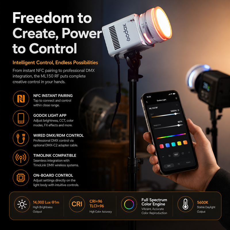Lampu Video LED Full-color God - Photography Lighting App ulasan dan harga