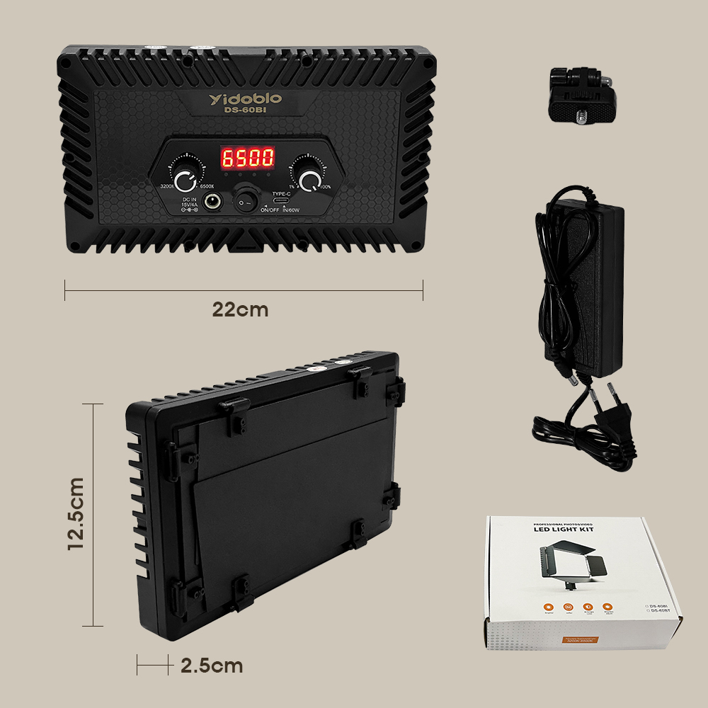 Lampu Video Portabel DS60BI La - Photography Lighting Uk ulasan dan harga