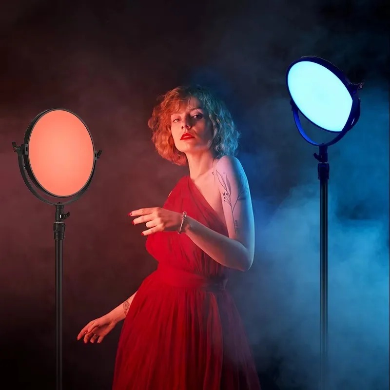 Lampu Panel LED Bulat 12 inci  - Photography Lighting App ulasan dan harga