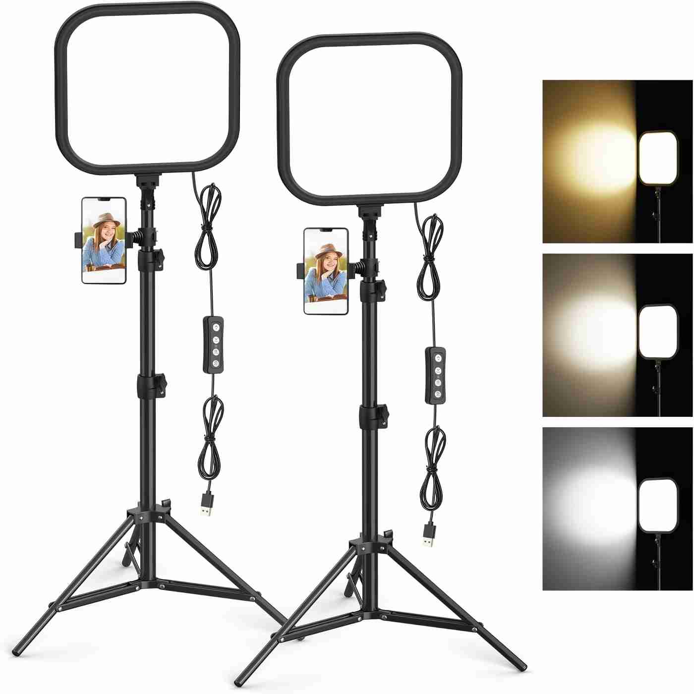 2 Paket Lampu Video LED 15W 78 - Altson Photography Video Lighting Kit ulasan dan harga