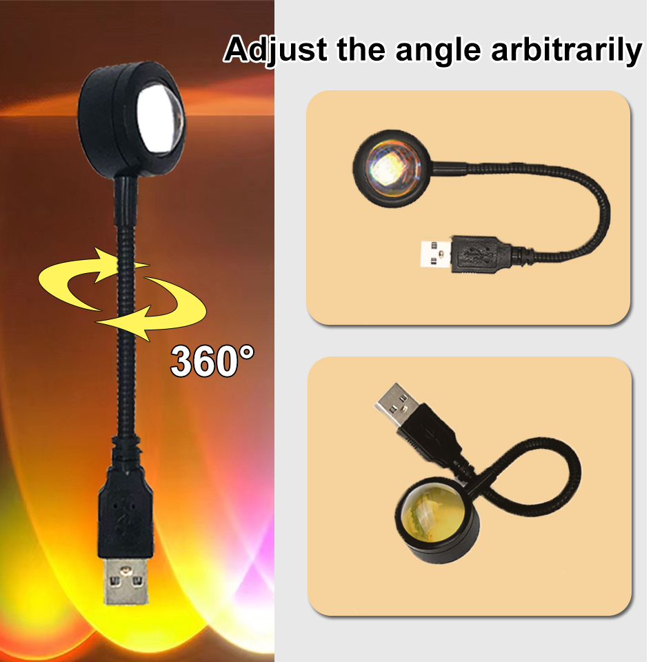 1x USB Lampu Matahari Terbenam - Photography Lighting Wall ulasan dan harga
