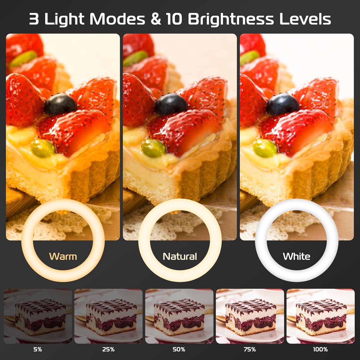 Lampu Cincin dengan Dudukan da - Photography Lighting Overhead ulasan dan harga