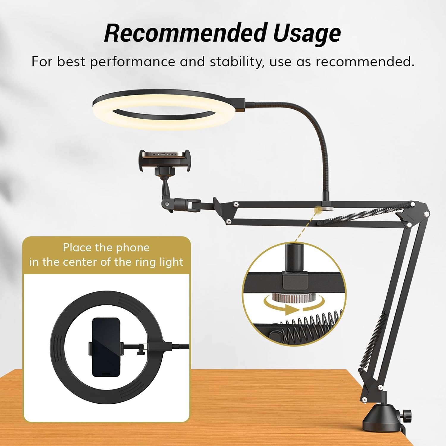 Lampu Cincin dengan Dudukan da - Photography Lighting Overhead ulasan dan harga