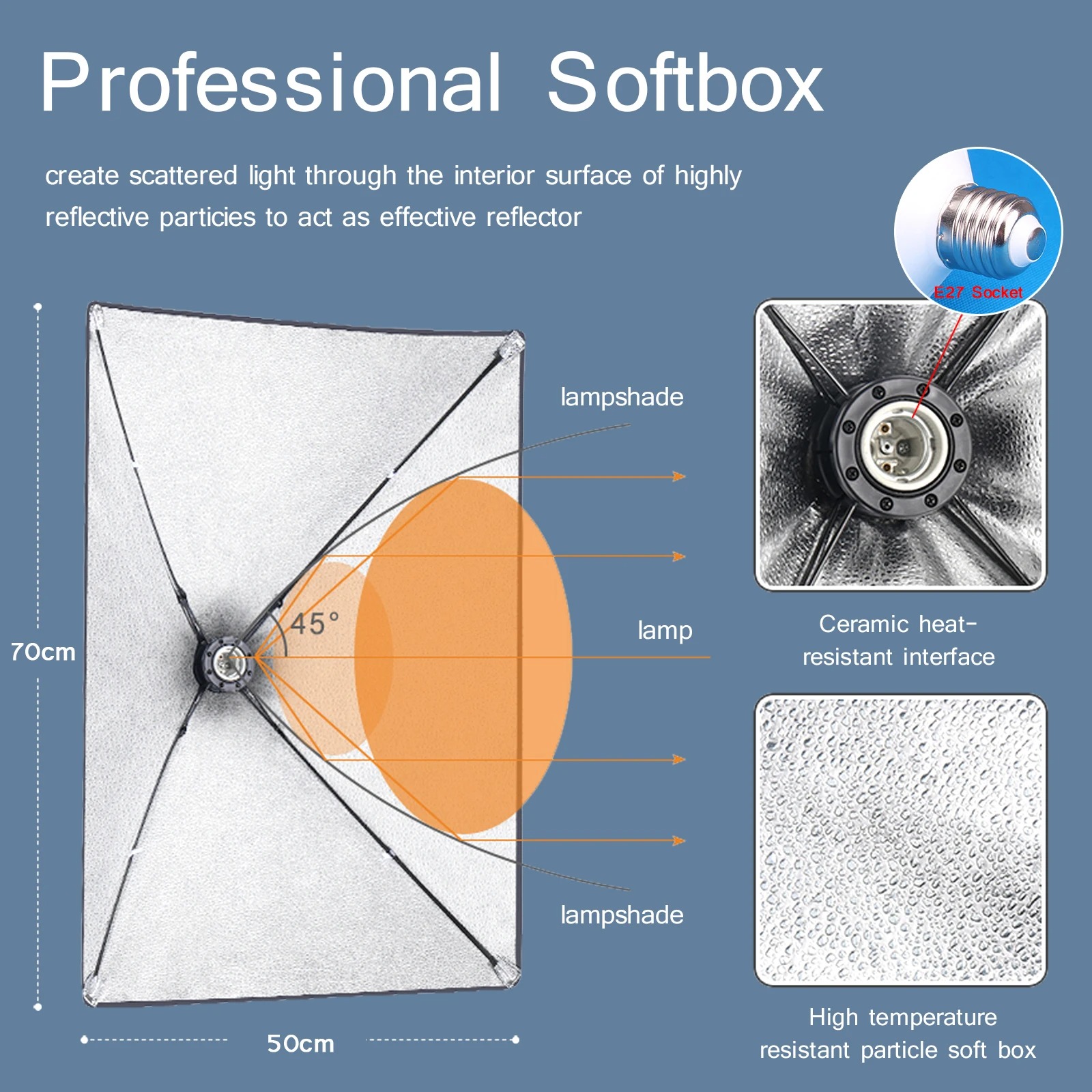 Softbox Pencahayaan Fotografi  - Photography Lighting Softbox ulasan dan harga