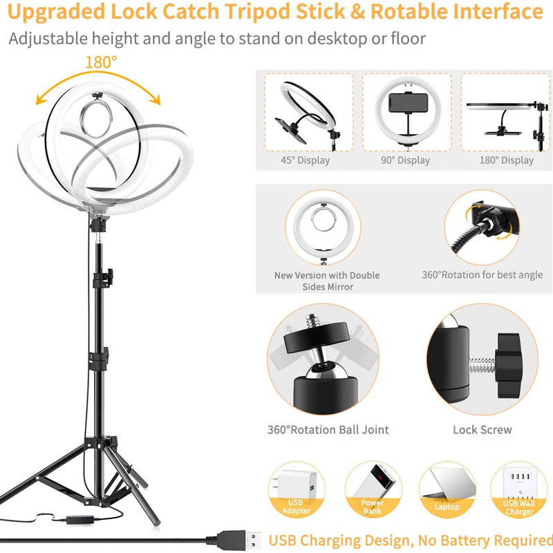 Lampu Video 16/26/33cm Selfie  - Photography Lighting Overhead ulasan dan harga