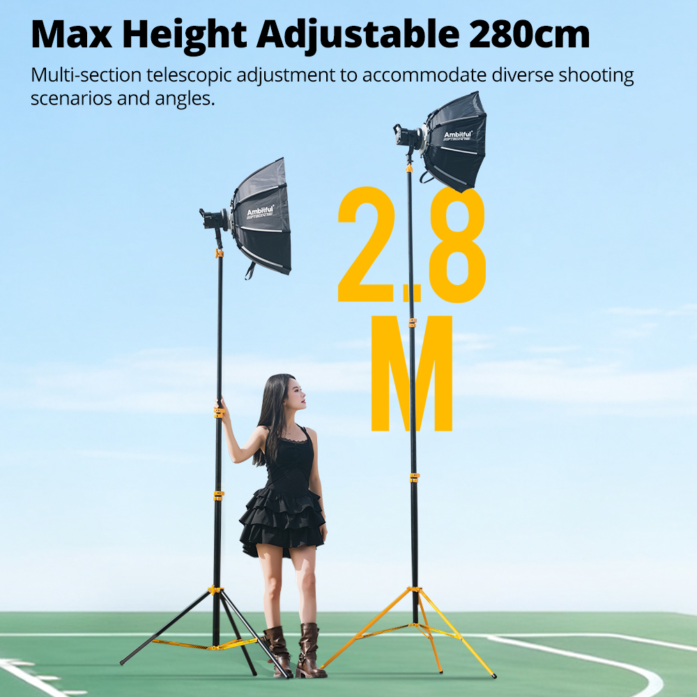 AMBITFUL GM280Y 280cm Penyangg - Photography Lighting For Products ulasan dan harga