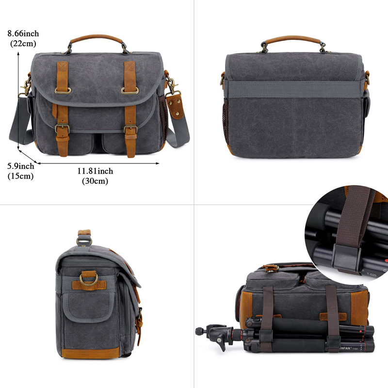 Tas Kamera Kulit Sapi Kanvas,  - Photography Lighting Weight Bags ulasan dan harga