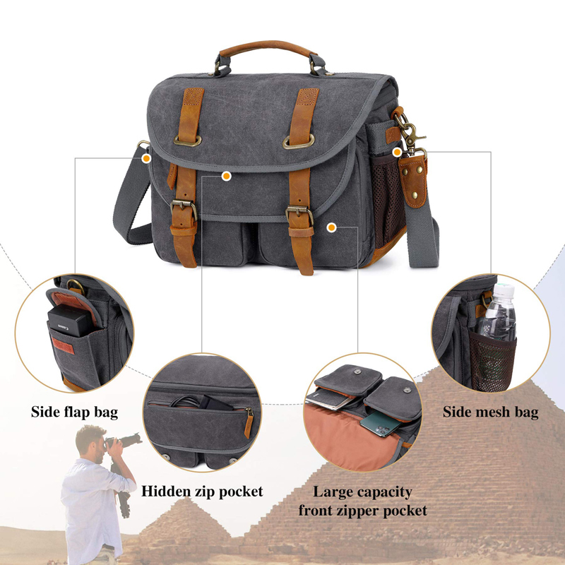 Tas Kamera Kulit Sapi Kanvas,  - Photography Lighting Weight Bags ulasan dan harga