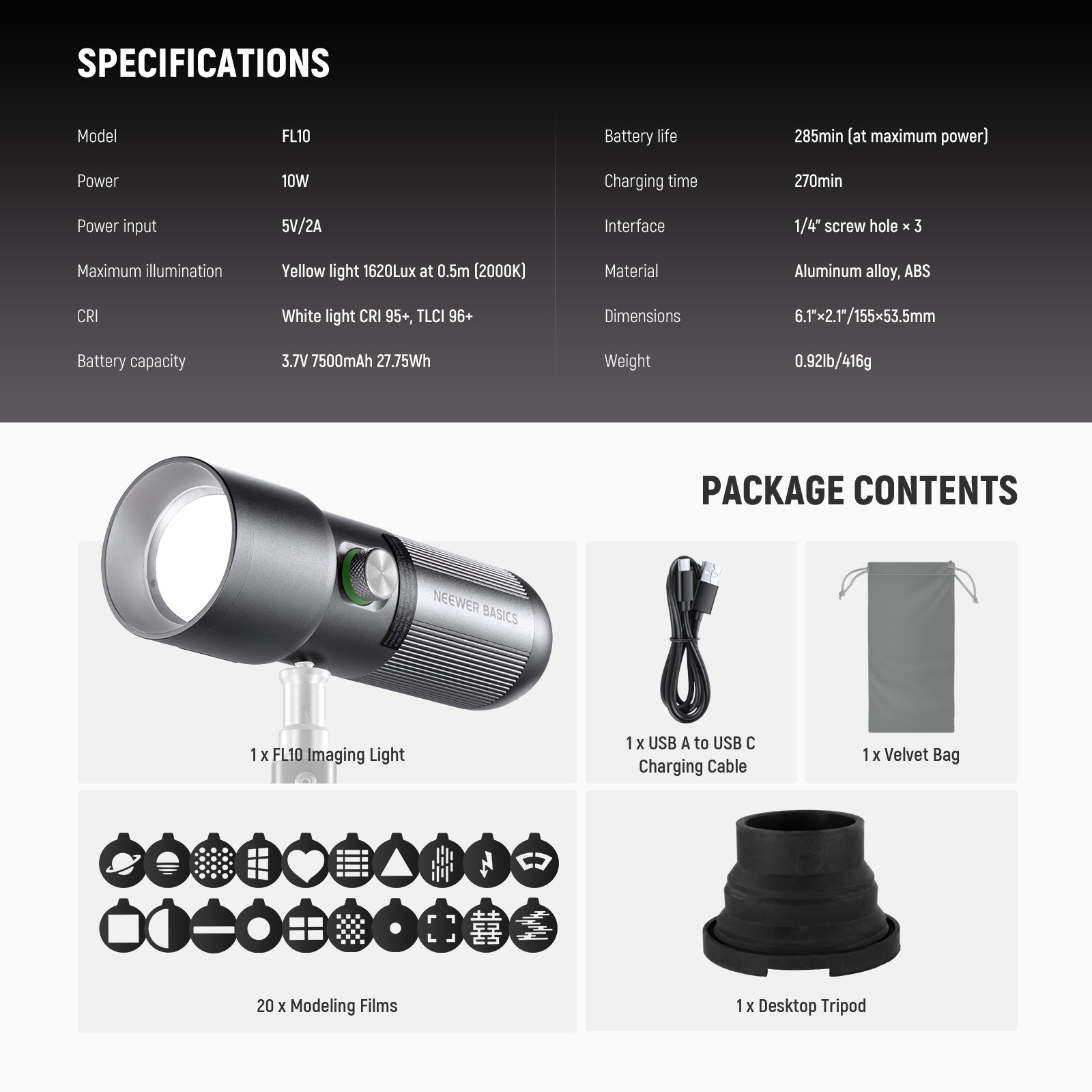 NEEWER BASICS FL10 Lampu Flash - Photography Lighting Basics ulasan dan harga