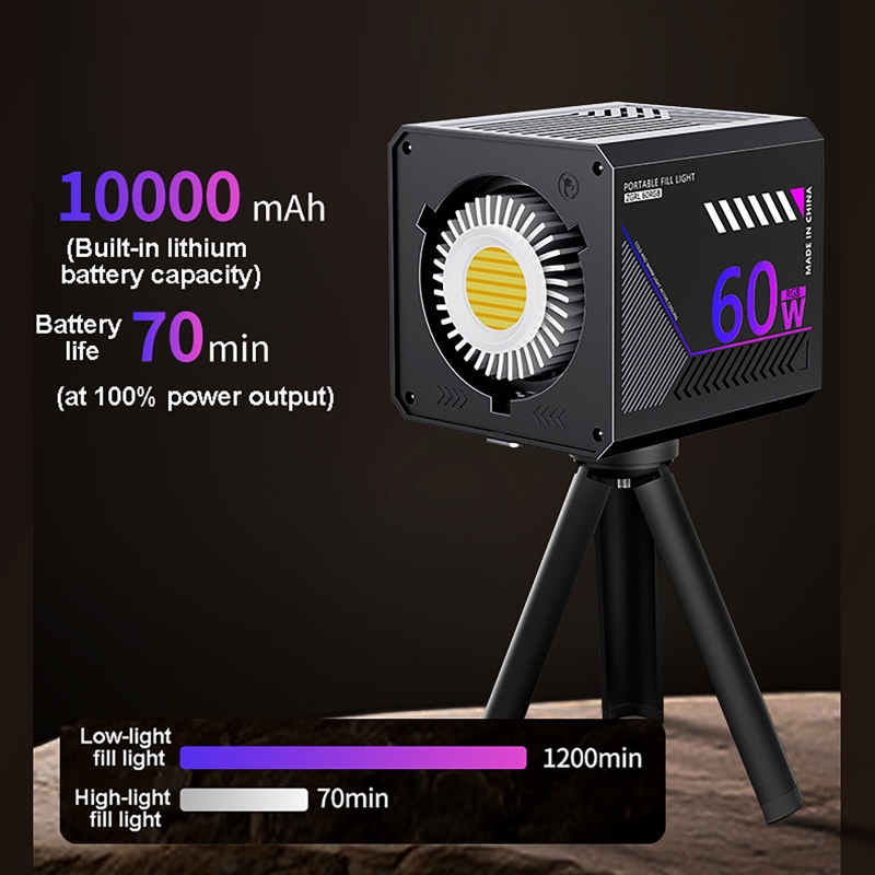 Lampu Video RGB 60W Portabel L - Photography Lighting For Products ulasan dan harga